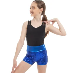Kids Sequin High Waist Short