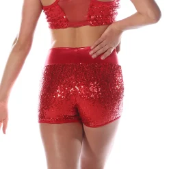 Kids Sequin High Waist Short