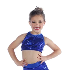 Kids Sequin Mesh Sweetheart Bra
