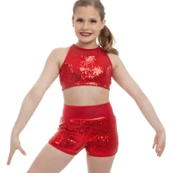Kids Sequin Mesh Sweetheart Bra