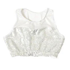 Kids Sequin Mesh Sweetheart Bra