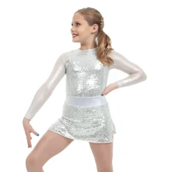 Kids Sequin Skort
