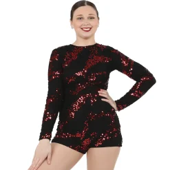 Lace Sequin Biketard