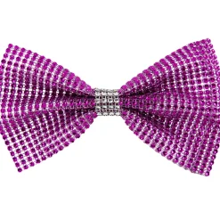 Large Rhinestone Bow with Contrast Trim