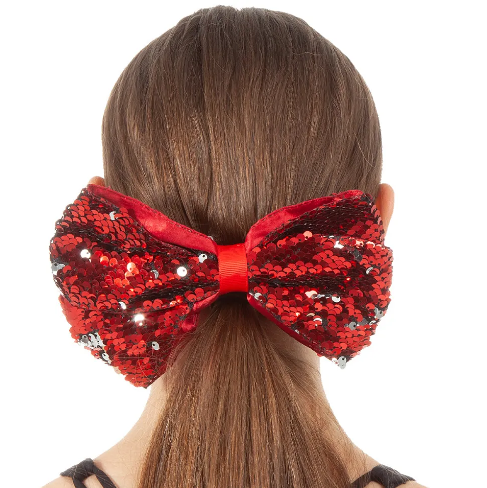 Large Sequin Hair Bow