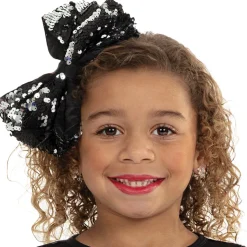 Large Sequin Hair Bow