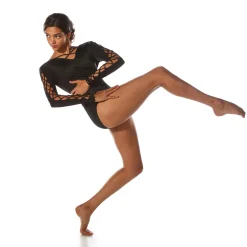 Lattice Long Sleeve Leotard