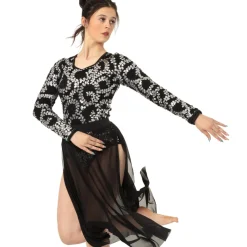Light it Up Sequin Lace Long Sleeve Leotard