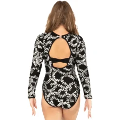 Light it Up Sequin Lace Long Sleeve Leotard