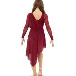 Long Sleeve Asymmetrical Dress