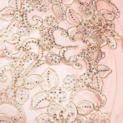 Long Sleeve Gathered Crop Top with Applique