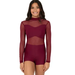 Long Sleeve Mesh Biketard