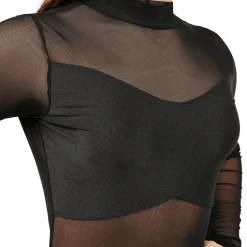 Long Sleeve Mesh Unitard