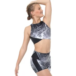 Marble Crop Top