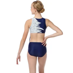 Midnight Zipper Front Leotard