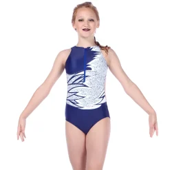 Midnight Zipper Front Leotard