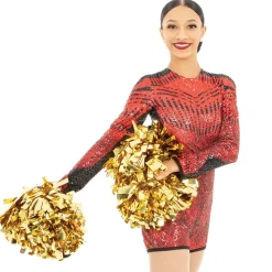 No Limit Long Sleeve Sequin Biketard