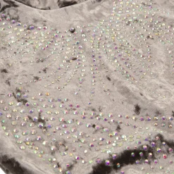 Now I Know Velvet Rhinestone Leotard