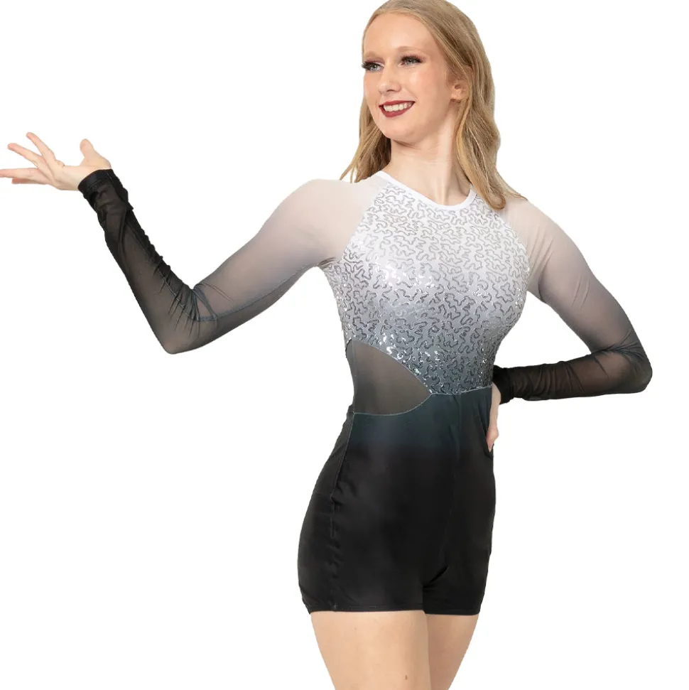 Ombre Cut Out Biketard