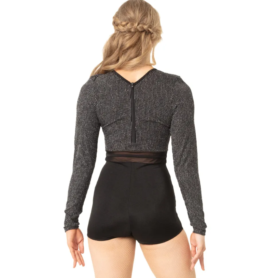Pin Stripe Long Sleeve Performance Biketard