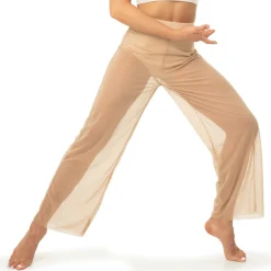 Power Mesh Wide Leg Pant with Attached Brief
