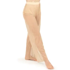Power Mesh Wide Leg Pant with Attached Brief