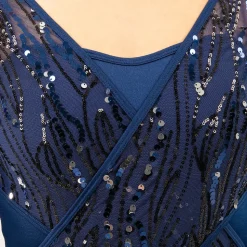 Power Up Sequin Mesh Asymmetrical Unitard