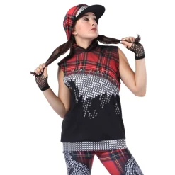 Punk Rock Princess Cut Off Hoodie