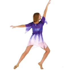 Purple Waterfall Dress
