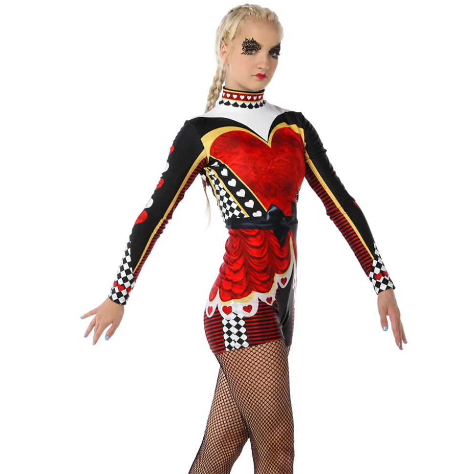 Queen of Hearts Biketard