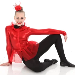 Red Peplum Party Jacket