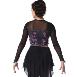 Reflections Long Sleeve Ruched Top