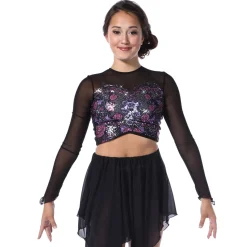 Reflections Long Sleeve Ruched Top