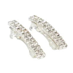 Rhinestone Barrette Pair