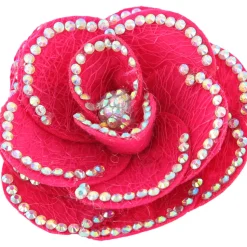 Rhinestone Flower Clip
