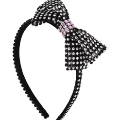 Rhinestone Headband with Contrast Trim