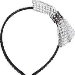 Rhinestone Headband with Contrast Trim