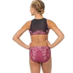 Romantic Zipper Front Leotard