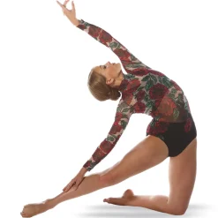 Rose Mesh Leotard