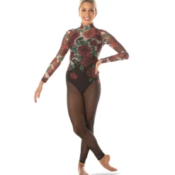 Rose Mesh Unitard