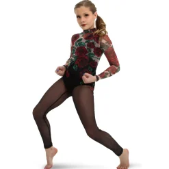 Rose Mesh Unitard