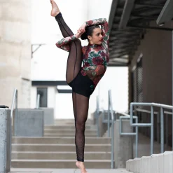 Rose Mesh Unitard