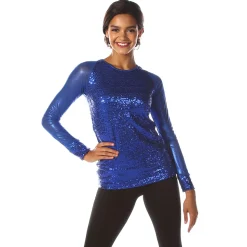 Sequin Baseball Top