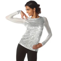 Sequin Baseball Top