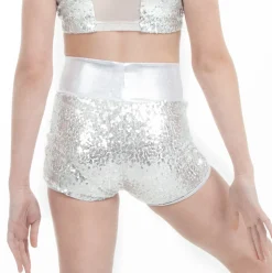 Sequin High Waist Short