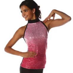 Sequin Ombre Mockneck Tunic