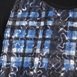 Sequin Plaid Cut It Out Top