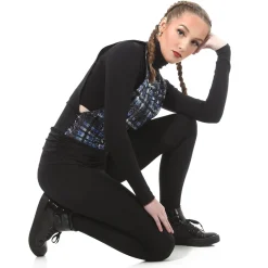 Sequin Plaid Cut It Out Top