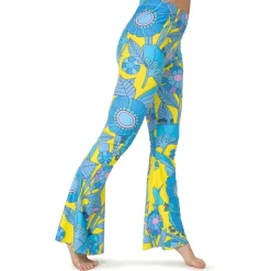 60s Floral Bell Bottoms Pants