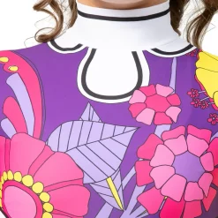 60s Floral Biketard